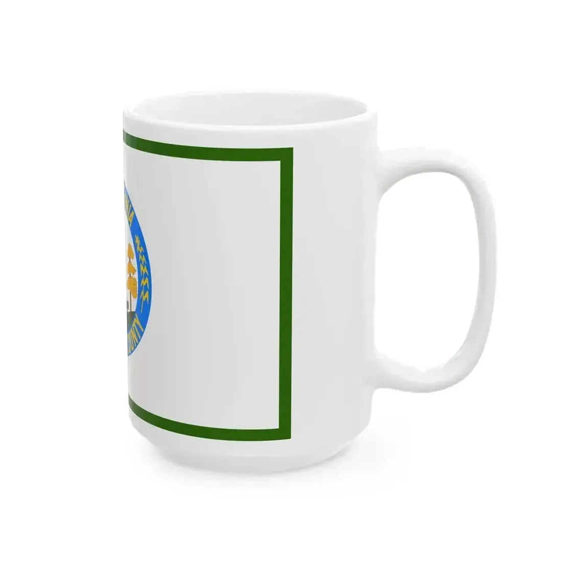Flag of Doddridge County West Virginia (United States) White Coffee Mug - Go Mug Yourself