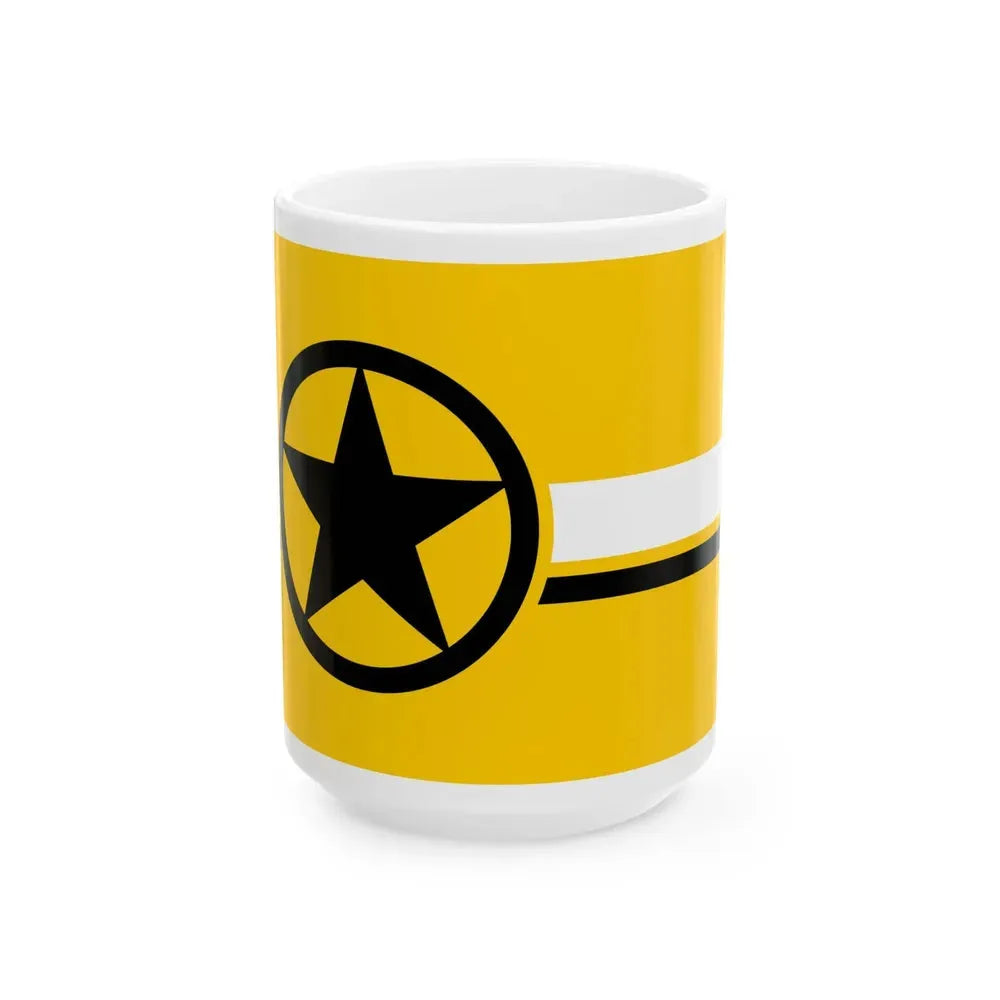 Flag of Dodge City Kansas (United States) White Coffee Mug 15oz - Go Mug Yourself