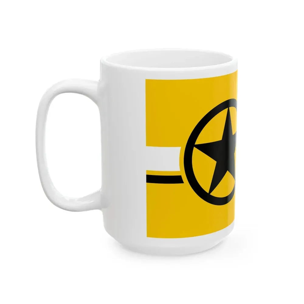 Flag of Dodge City Kansas (United States) White Coffee Mug - Go Mug Yourself