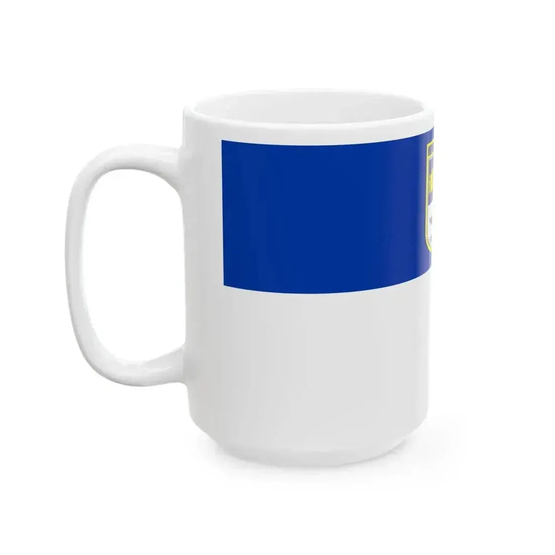Flag of Dojran Municipality North Macedonia (North Macedonia) White Coffee Mug - Go Mug Yourself