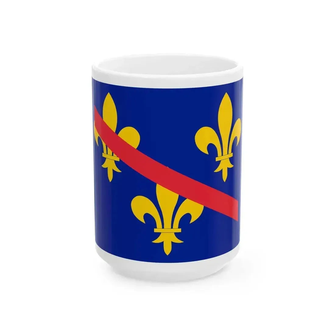 Flag of Dombes (France) White Coffee Mug 15oz - Go Mug Yourself