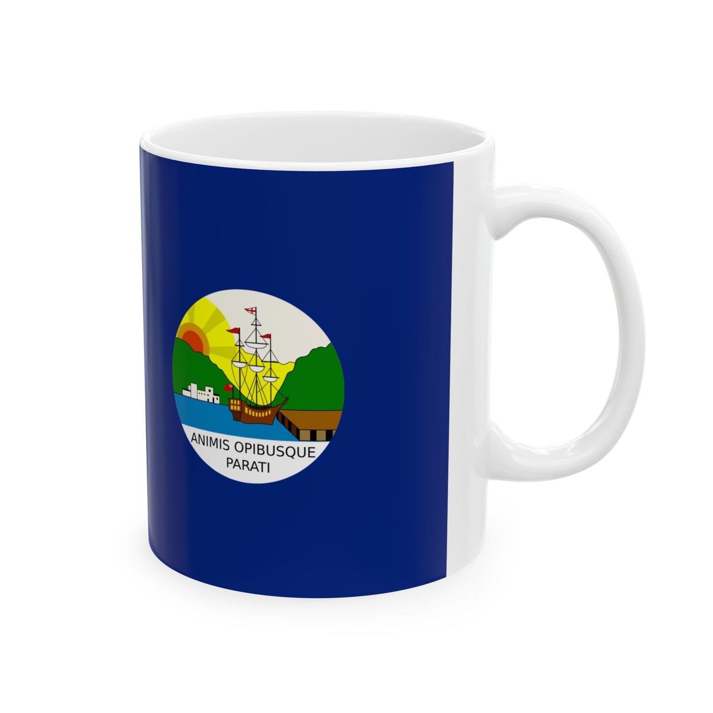 Flag of Dominica 1875-1955 (Dominica) White Coffee Mug-Go Mug Yourself
