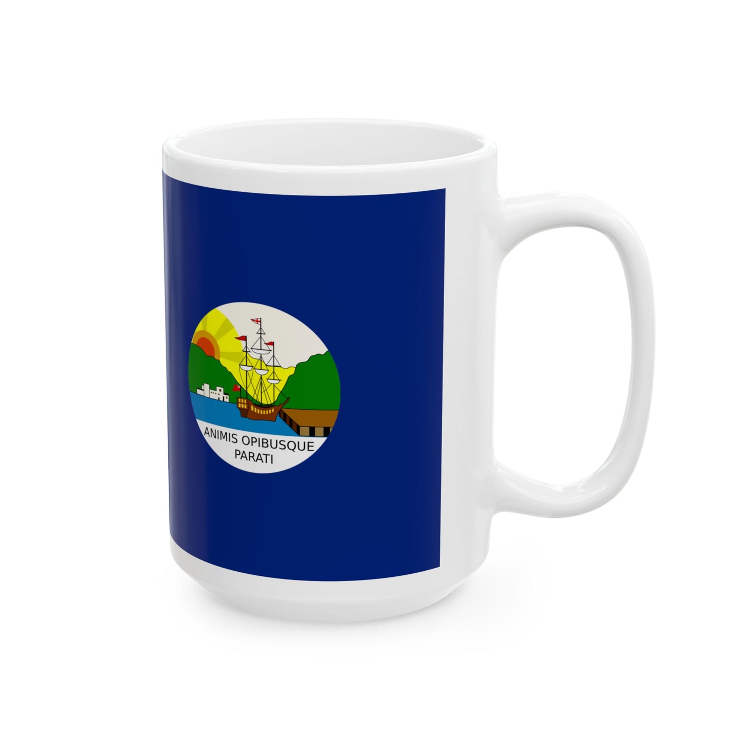 Flag of Dominica 1875-1955 (Dominica) White Coffee Mug-Go Mug Yourself