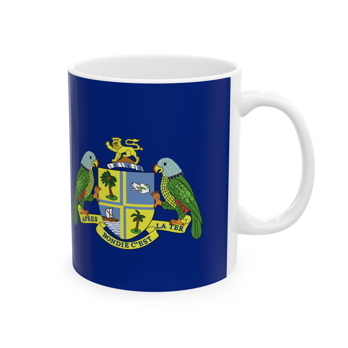 Flag of Dominica 1961-1978 (Dominica) White Coffee Mug-Go Mug Yourself