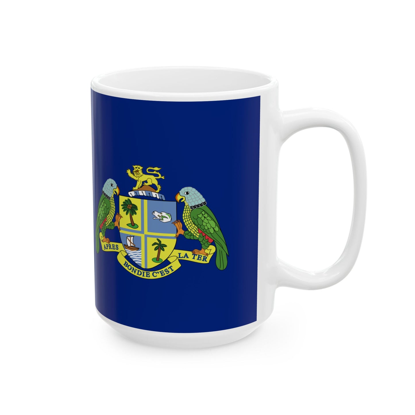 Flag of Dominica 1961-1978 (Dominica) White Coffee Mug-Go Mug Yourself