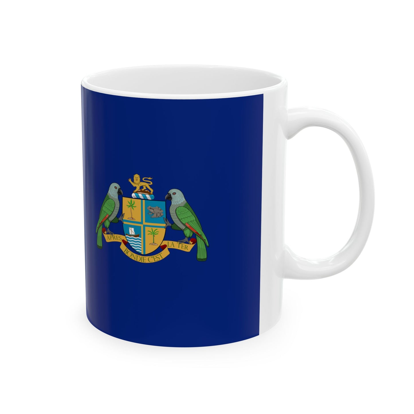 Flag of Dominica 1965-1978 (Dominica) White Coffee Mug-Go Mug Yourself
