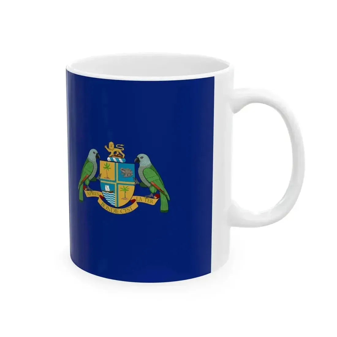 Flag of Dominica 1965-1978 (Dominica) White Coffee Mug - Go Mug Yourself
