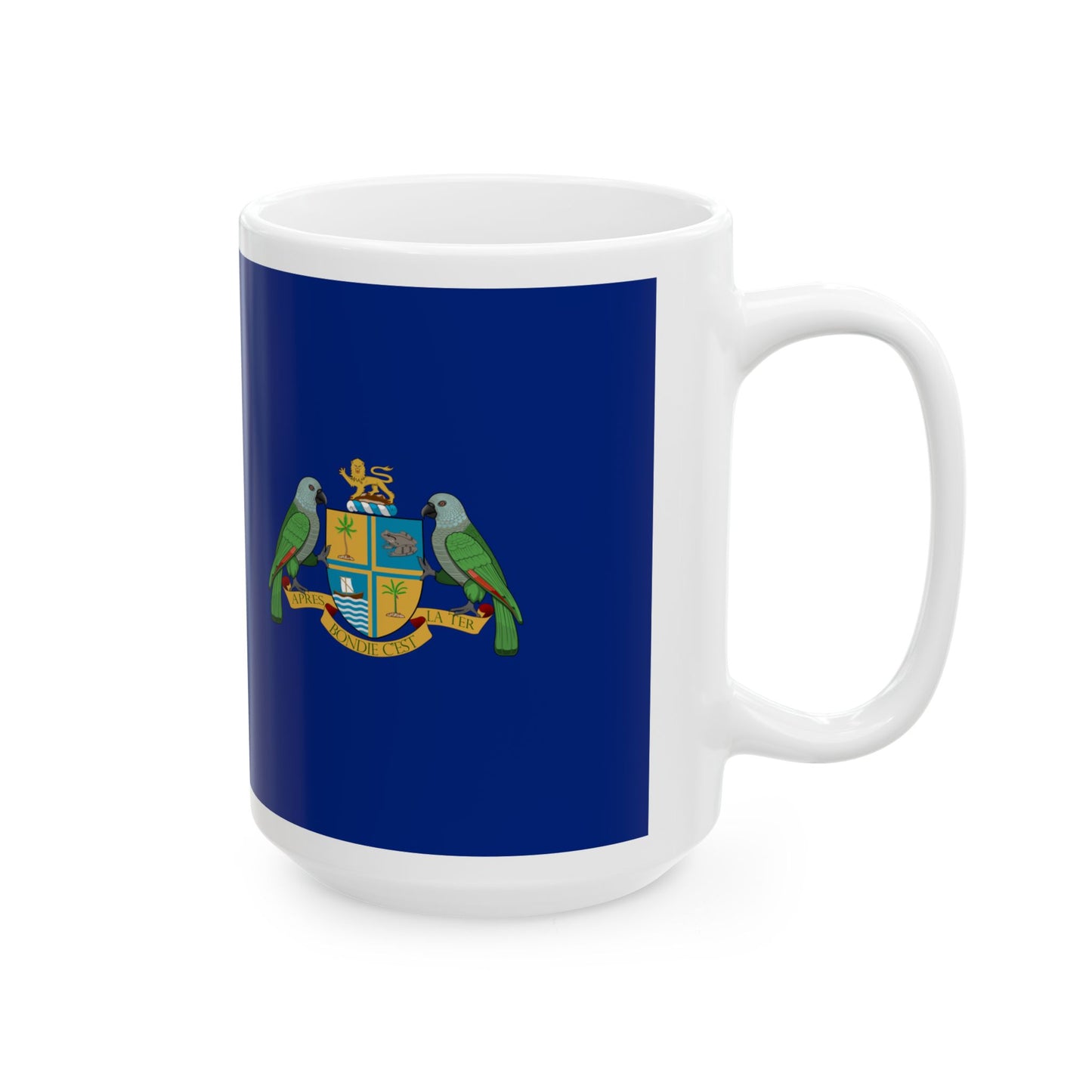 Flag of Dominica 1965-1978 (Dominica) White Coffee Mug-Go Mug Yourself