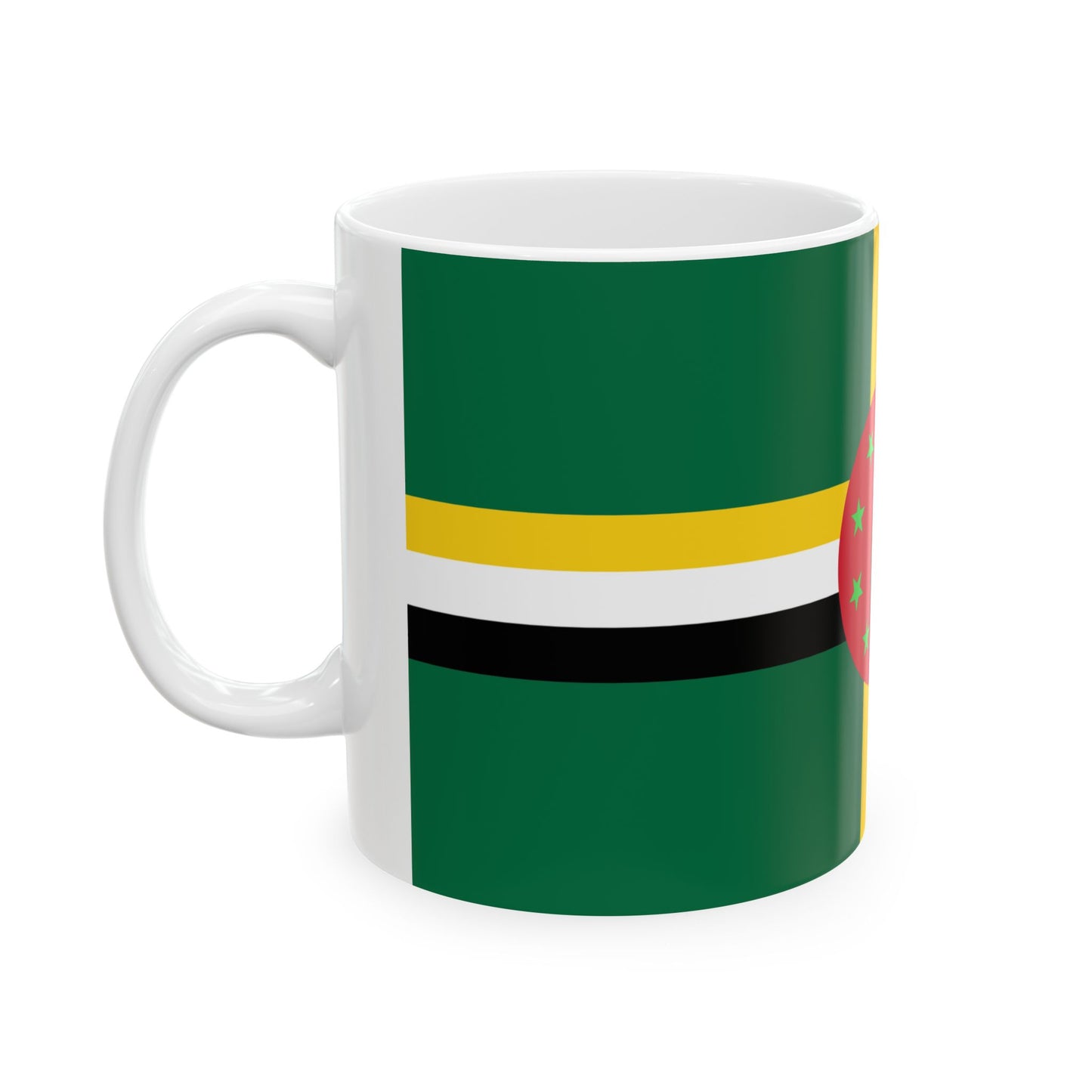 Flag of Dominica 1978-1981 (Dominica) White Coffee Mug-Go Mug Yourself