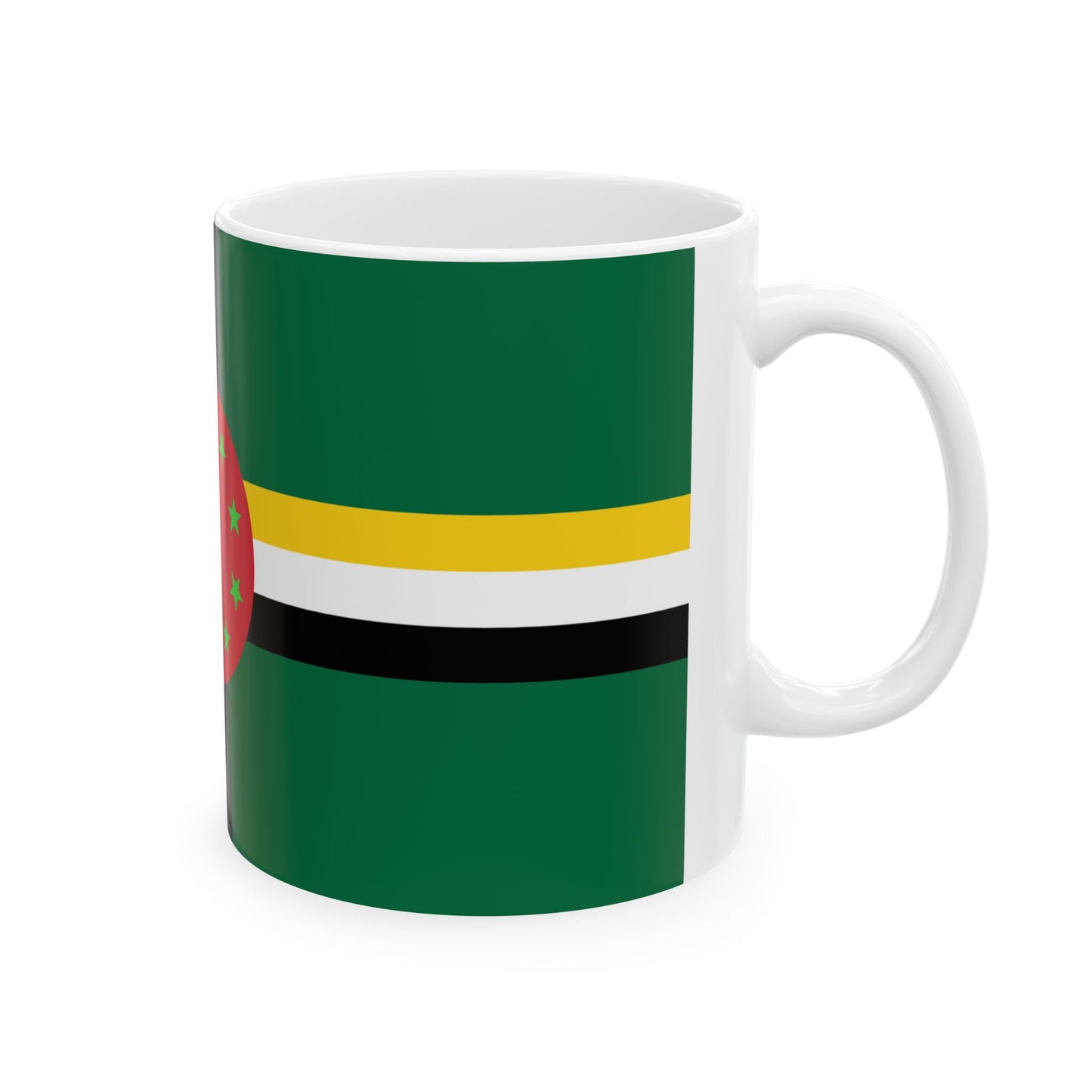 Flag of Dominica 1978-1981 (Dominica) White Coffee Mug-Go Mug Yourself