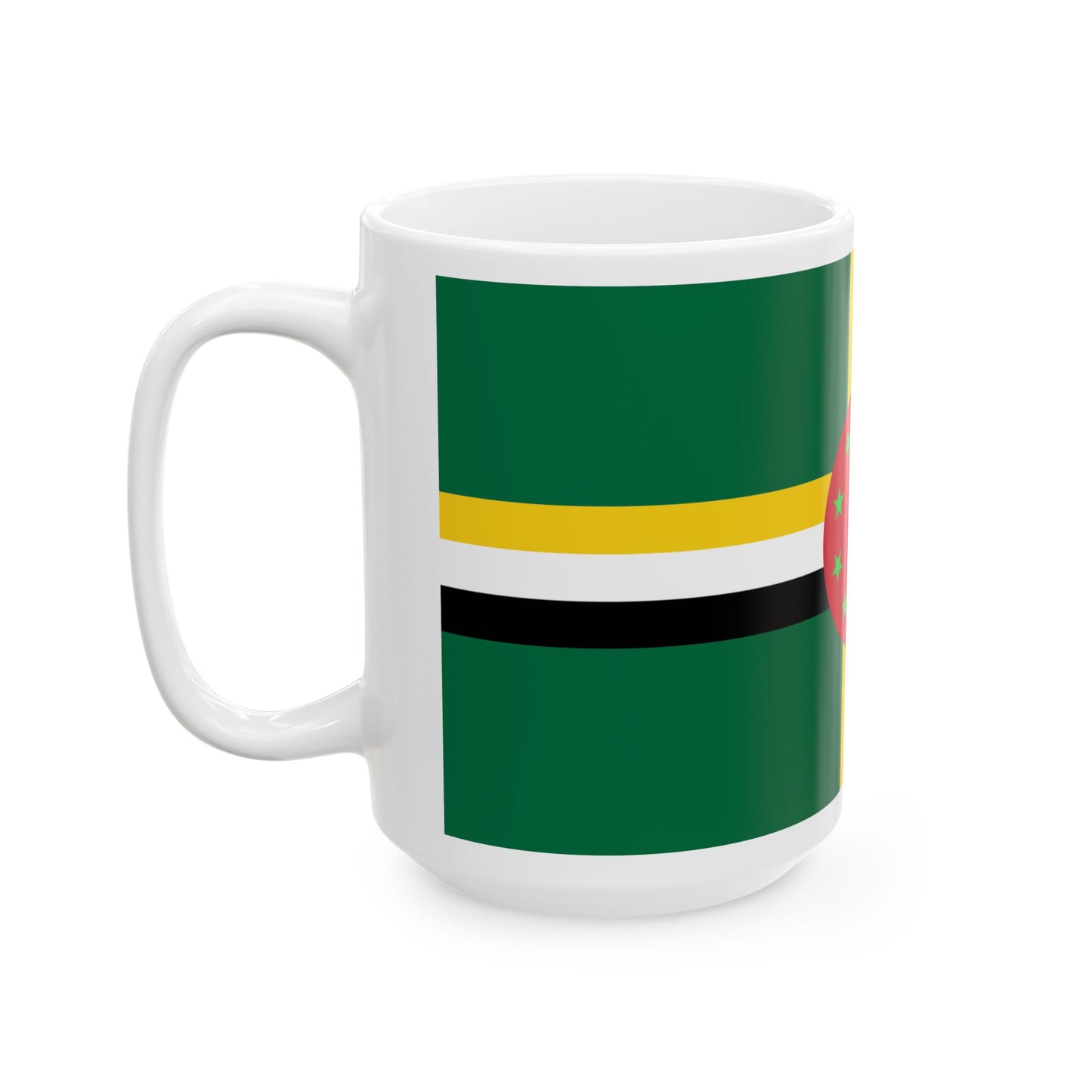 Flag of Dominica 1978-1981 (Dominica) White Coffee Mug-Go Mug Yourself