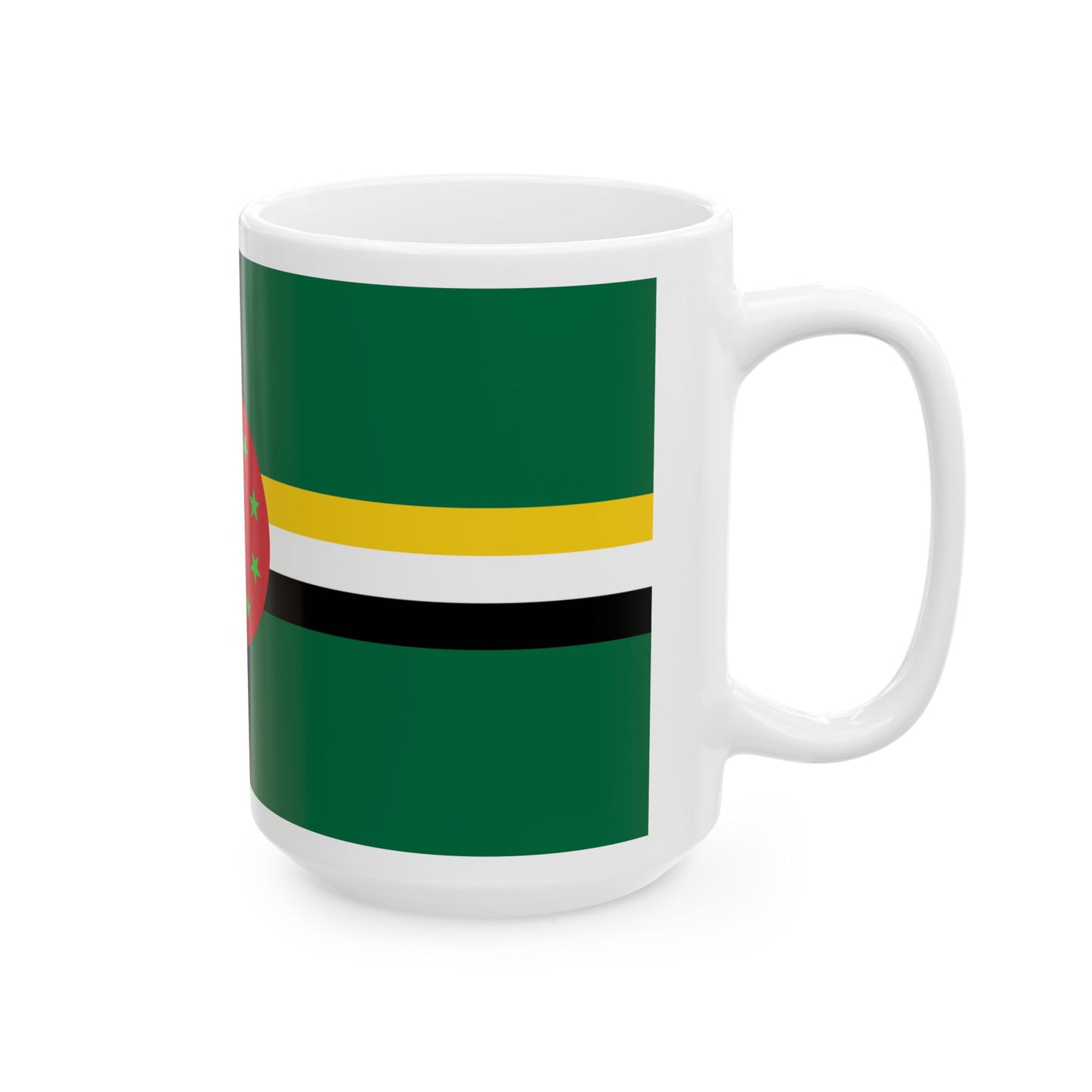 Flag of Dominica 1978-1981 (Dominica) White Coffee Mug-Go Mug Yourself