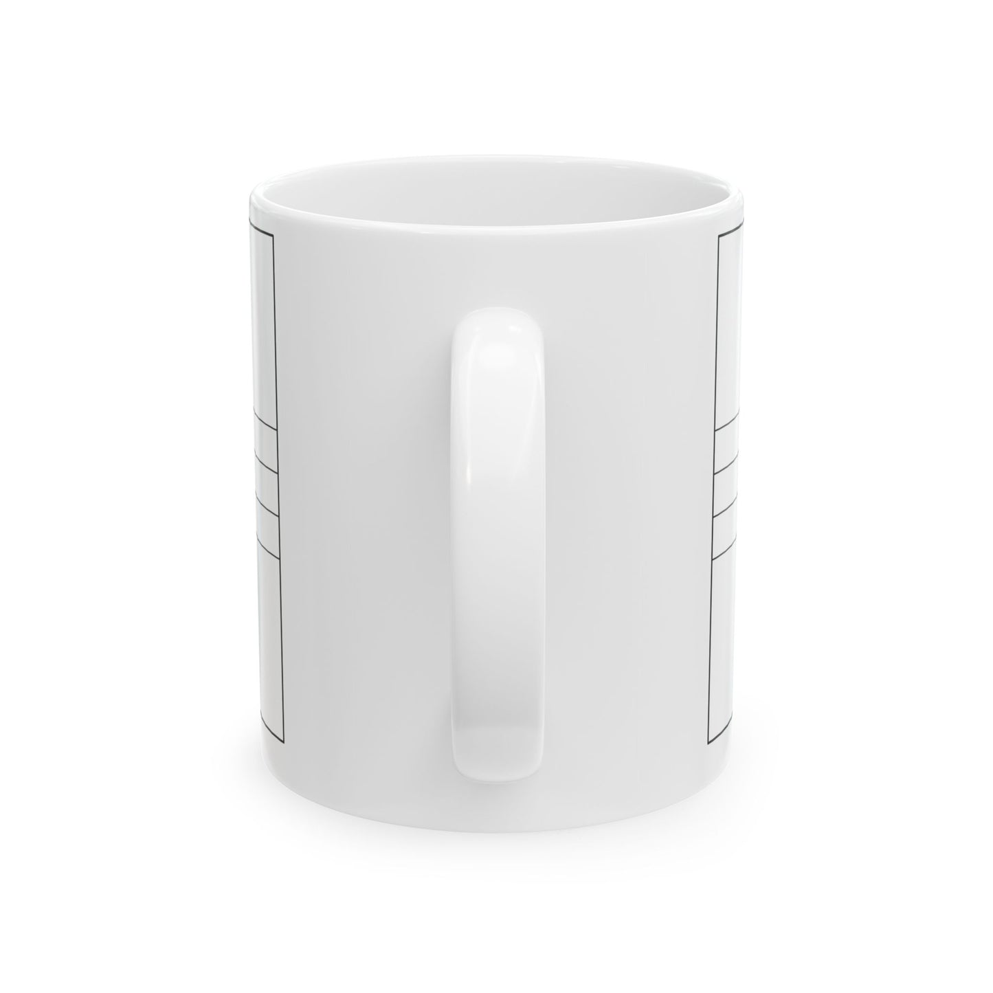 Flag of Dominica colouring page (Dominica) White Coffee Mug-Go Mug Yourself