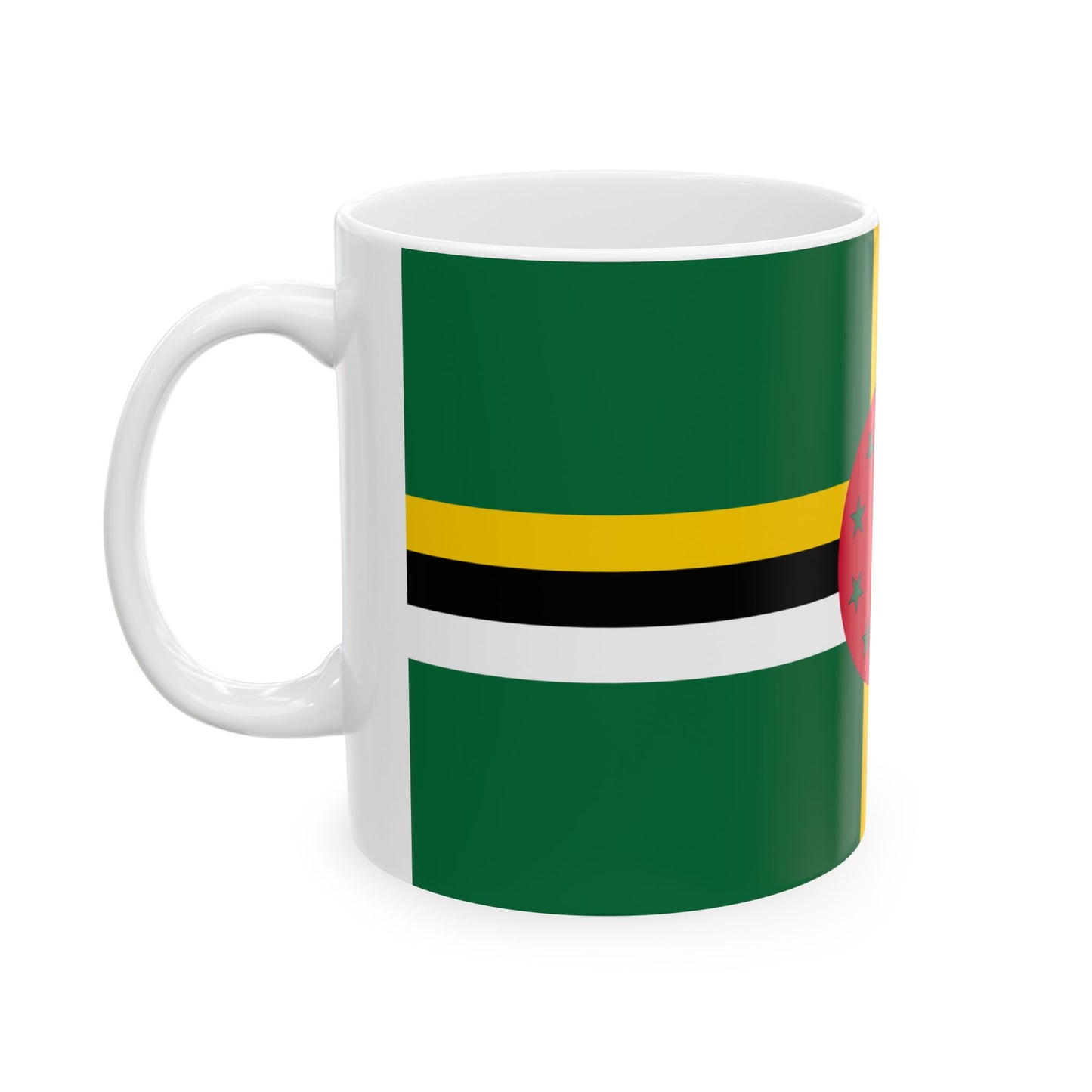 Flag of Dominica (Dominica) White Coffee Mug-Go Mug Yourself