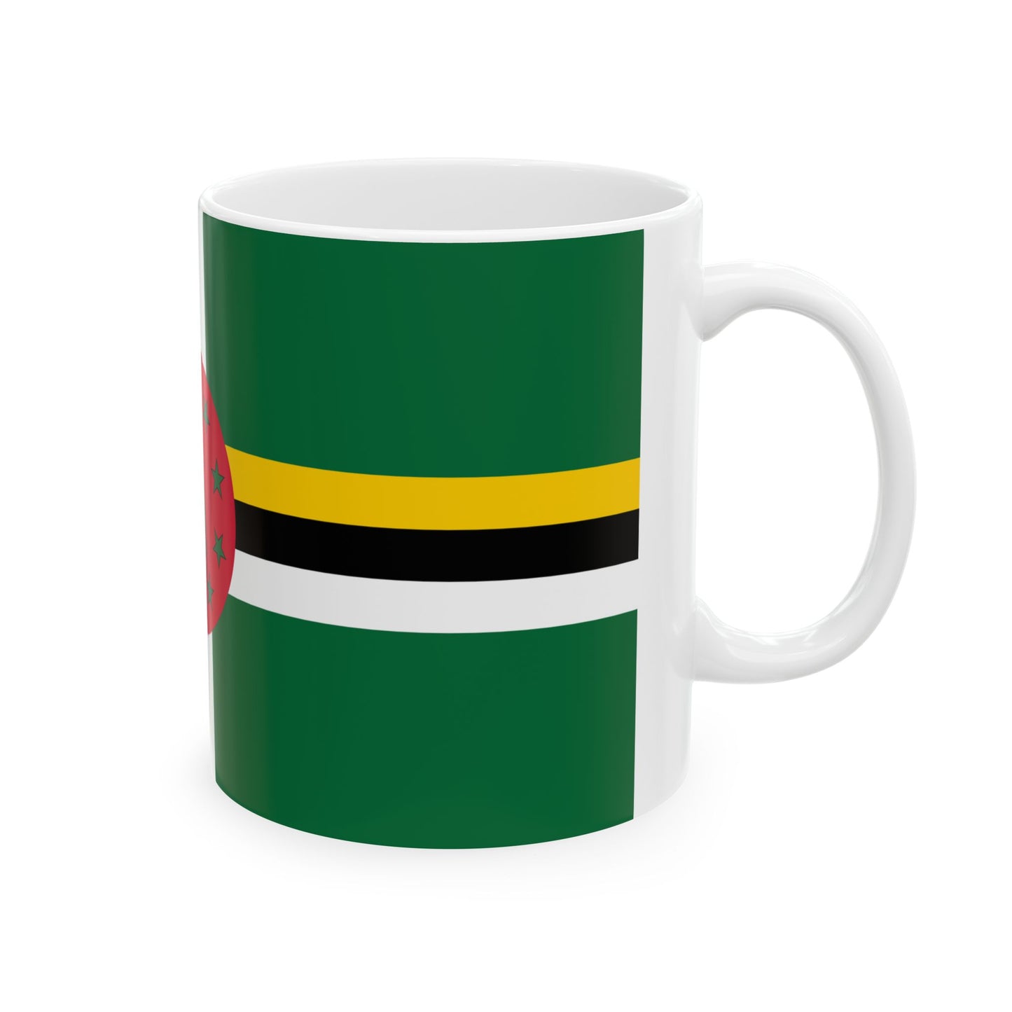 Flag of Dominica (Dominica) White Coffee Mug-Go Mug Yourself