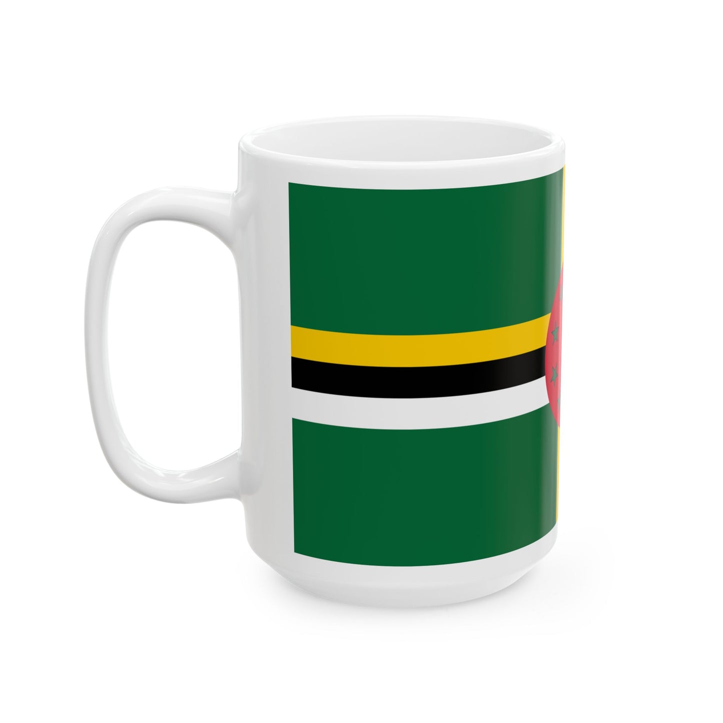 Flag of Dominica (Dominica) White Coffee Mug-Go Mug Yourself
