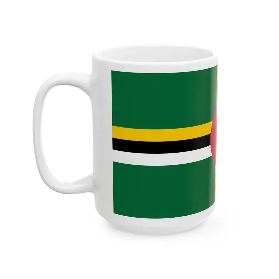 Flag of Dominica (Dominica) White Coffee Mug - Go Mug Yourself