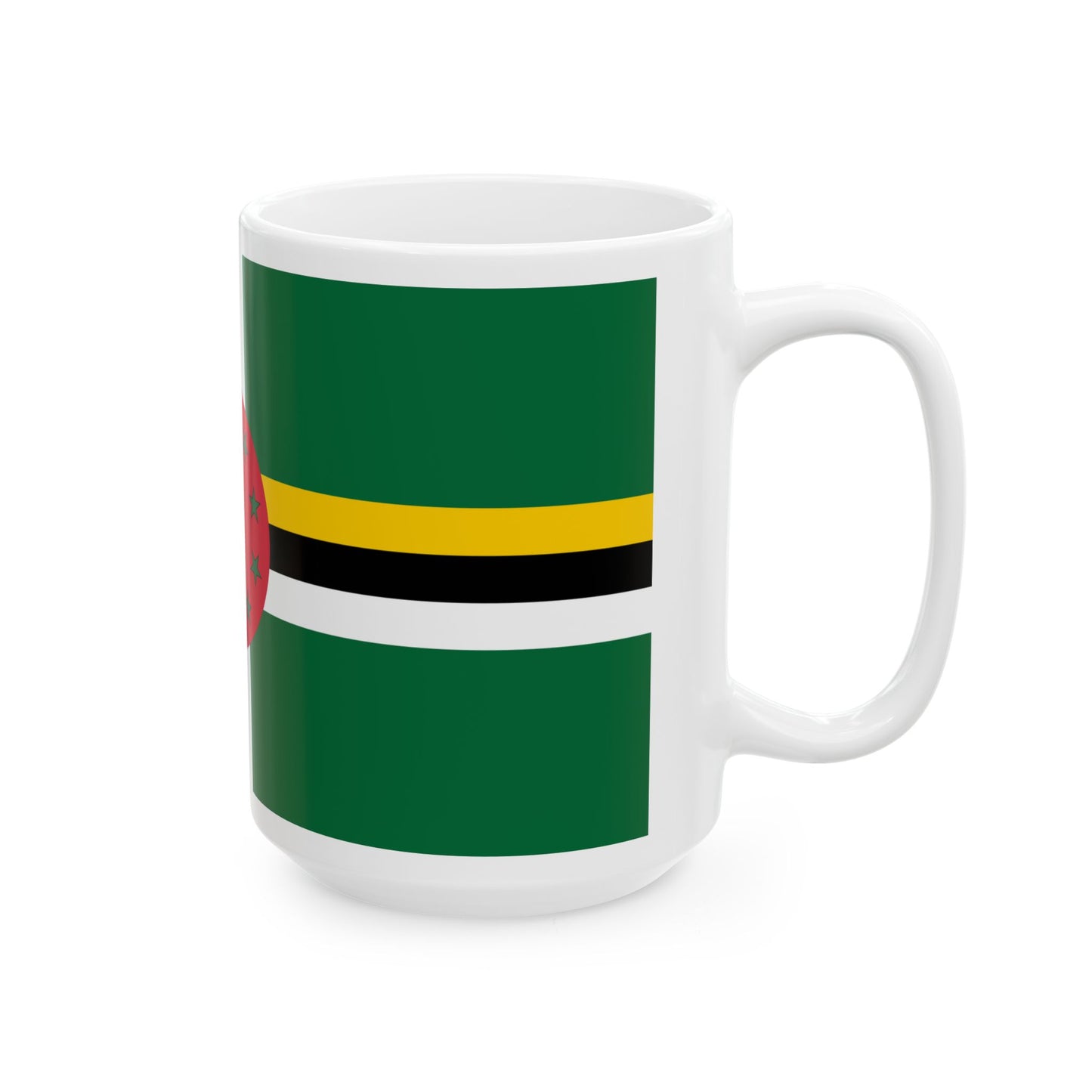 Flag of Dominica (Dominica) White Coffee Mug-Go Mug Yourself