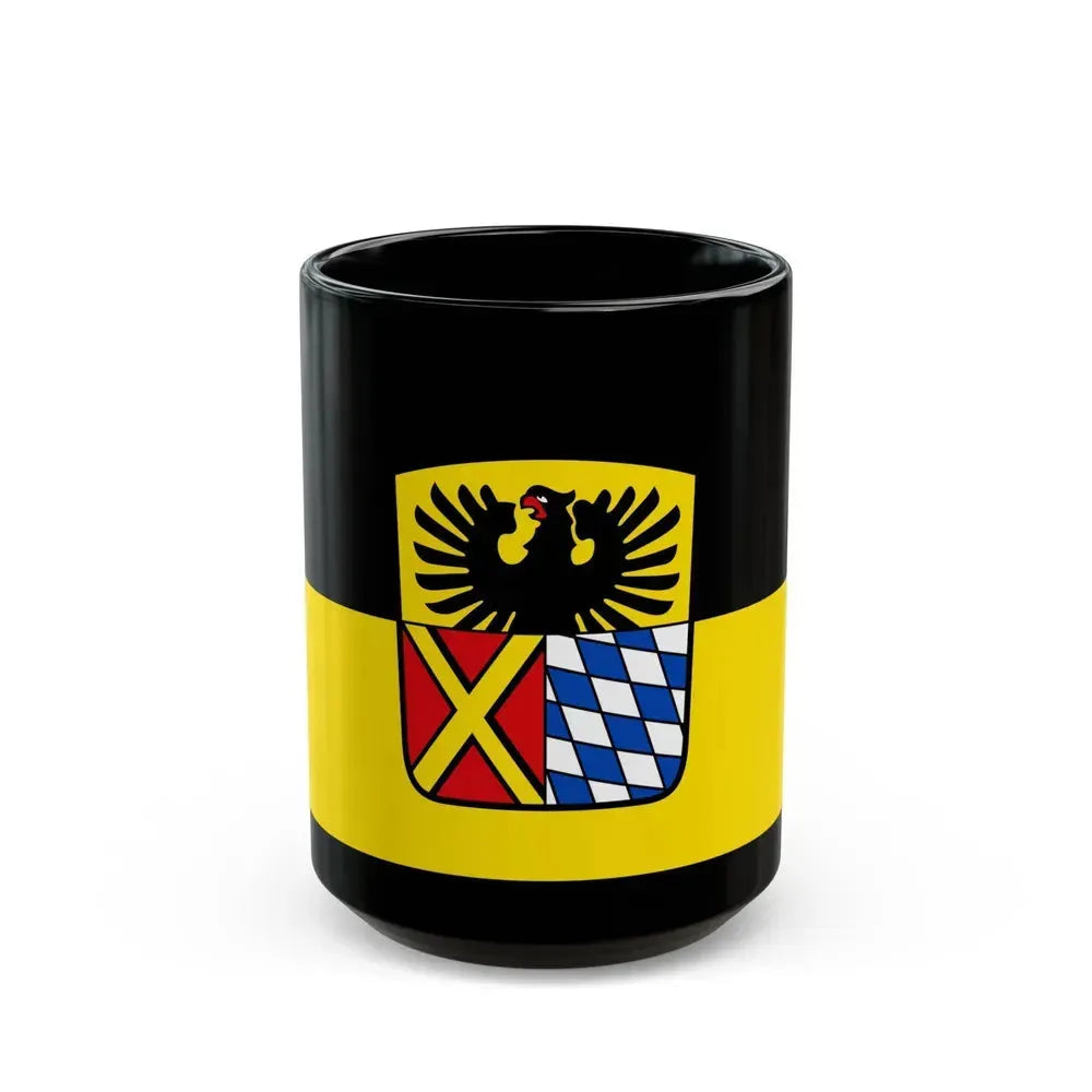 Flag of Donau Ries Germany - Black Coffee Mug 15oz - Go Mug Yourself