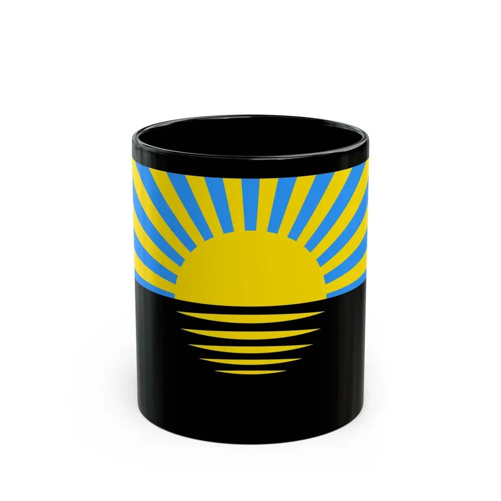 Flag of Donetsk Oblast Ukraine - Black Coffee Mug 11oz - Go Mug Yourself