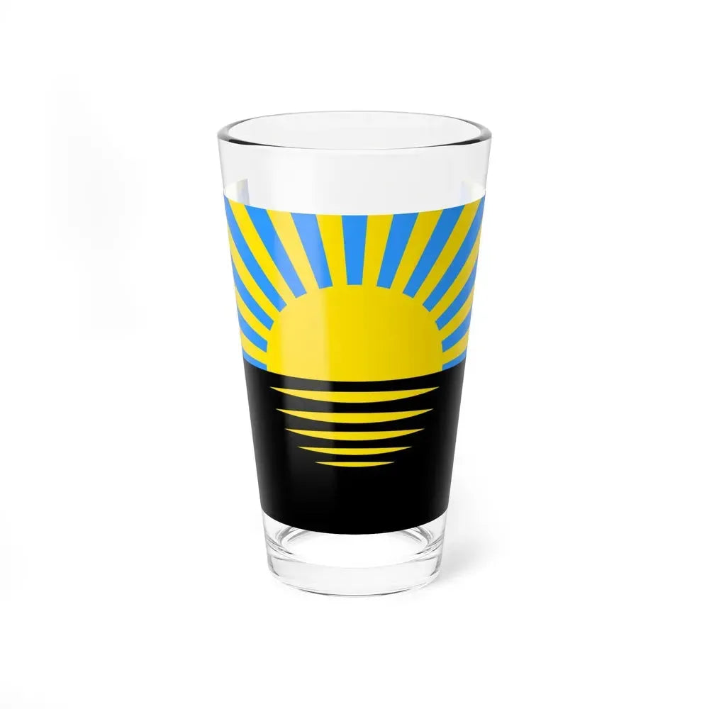 Flag of Donetsk Oblast Ukraine - Pint Glass 16oz 16oz - Go Mug Yourself