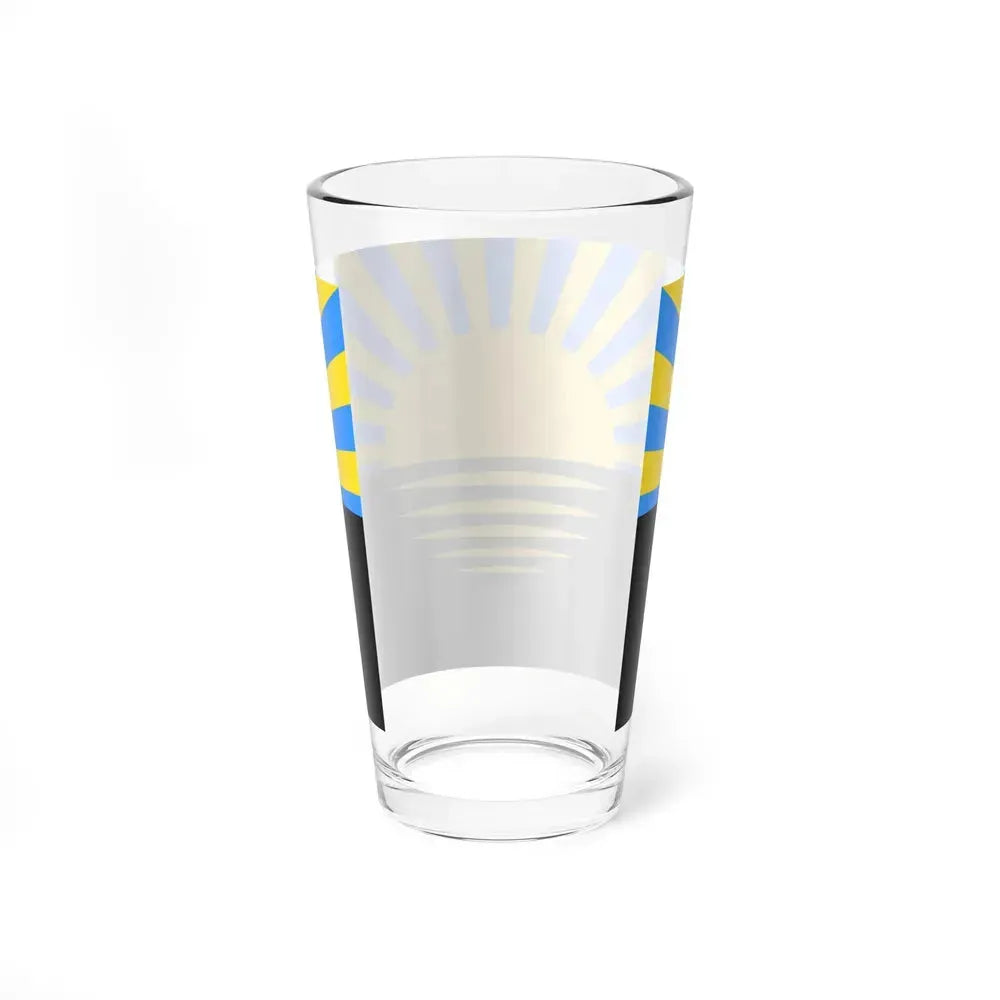 Flag of Donetsk Oblast Ukraine - Pint Glass 16oz - Go Mug Yourself