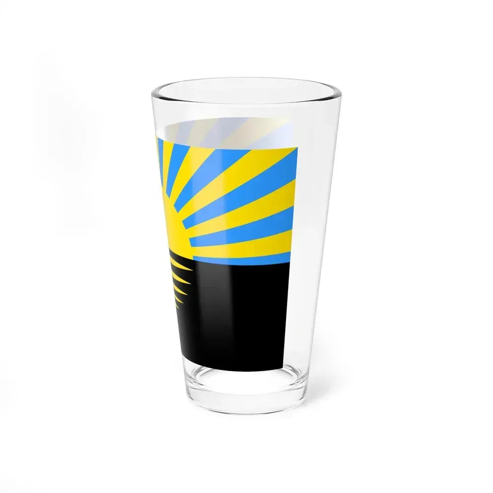 Flag of Donetsk Oblast Ukraine - Pint Glass 16oz - Go Mug Yourself