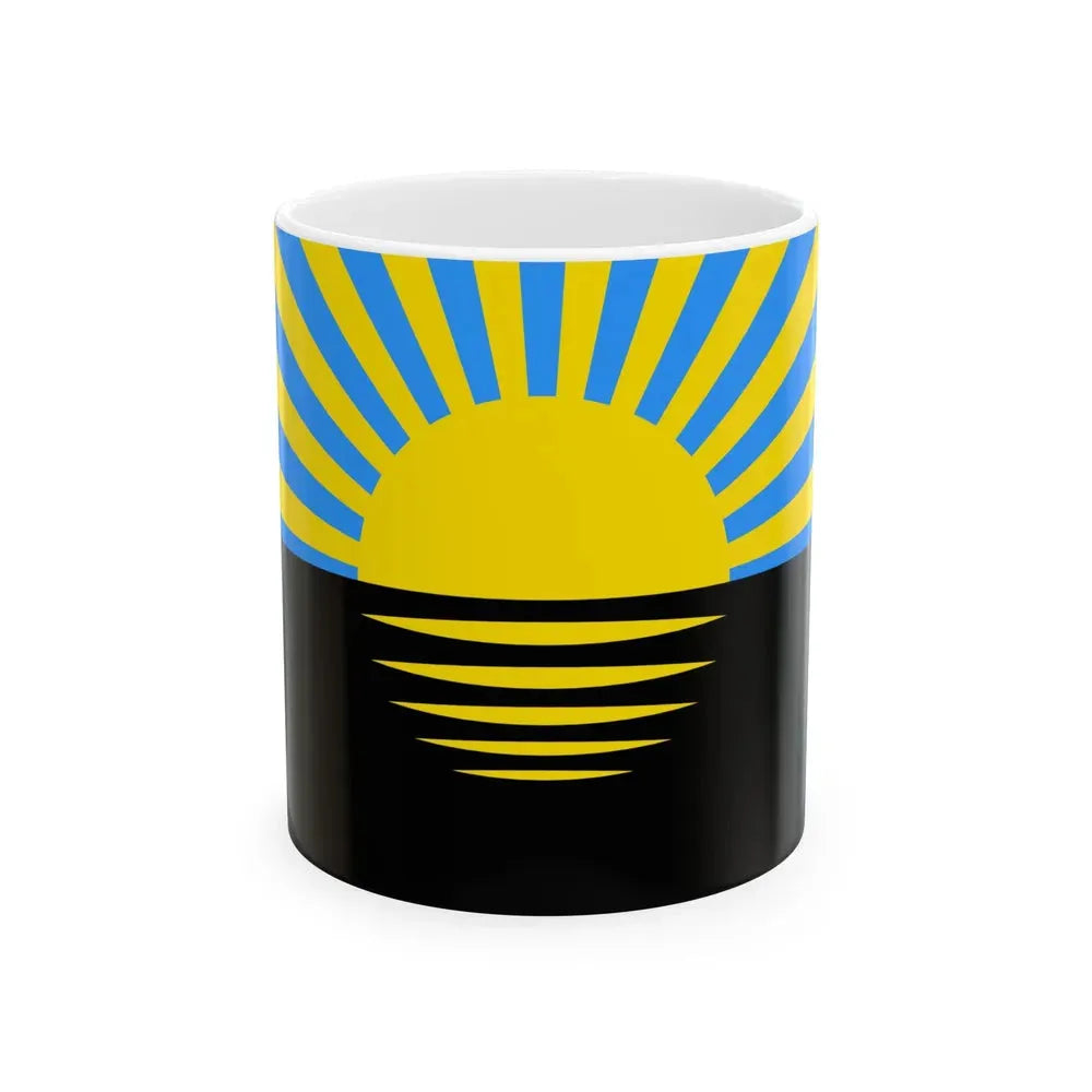 Flag of Donetsk Oblast Ukraine - White Coffee Mug 11oz - Go Mug Yourself
