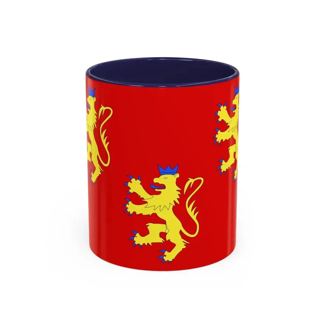 Flag of Dordogne France 2 - Accent Coffee Mug 11oz Navy - Go Mug Yourself