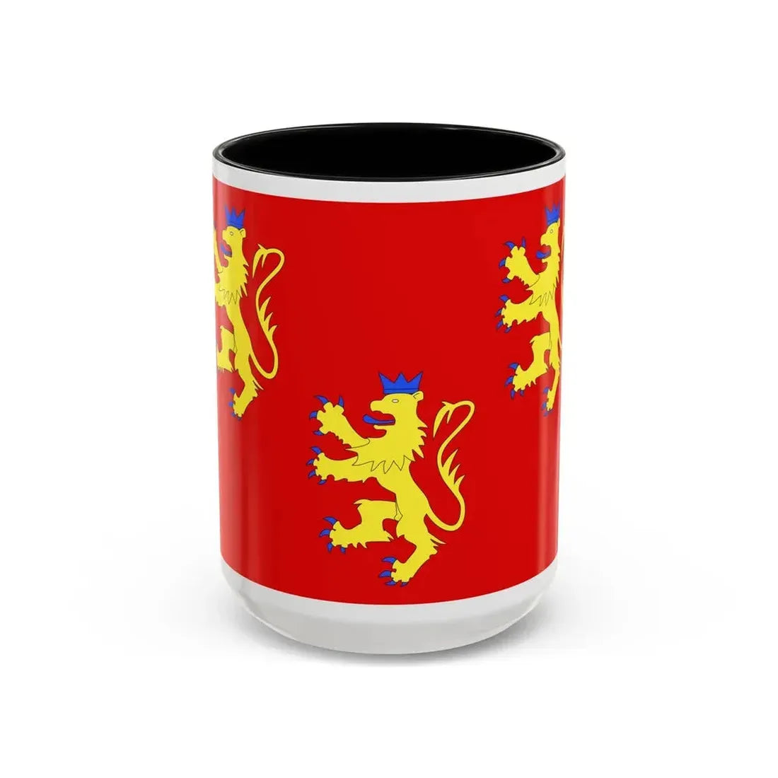 Flag of Dordogne France 2 - Accent Coffee Mug 15oz Black - Go Mug Yourself