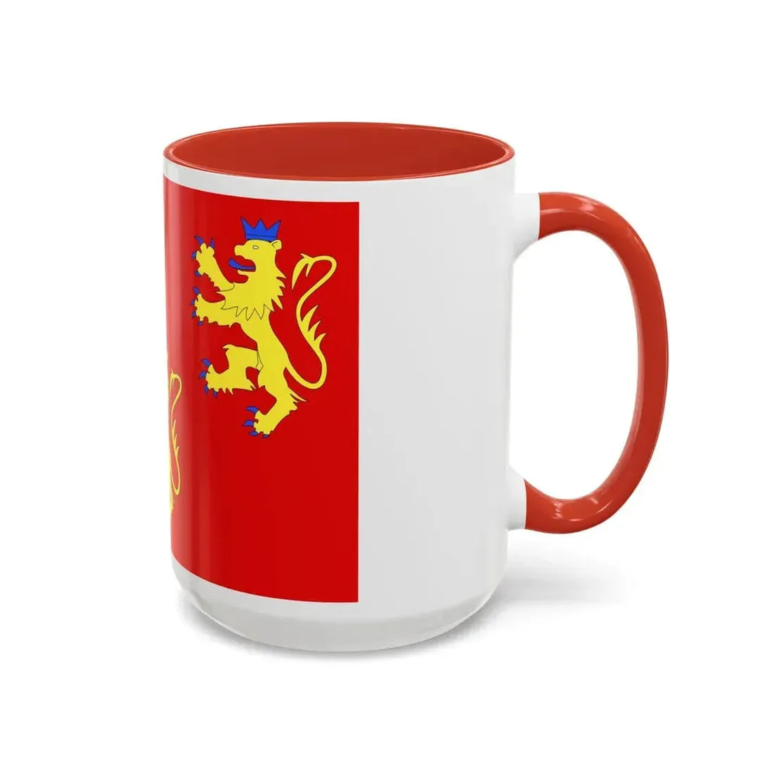 Flag of Dordogne France 2 - Accent Coffee Mug - Go Mug Yourself