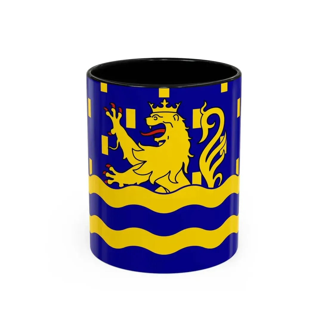 Flag of Doubs France 2 - Accent Coffee Mug 11oz Black - Go Mug Yourself