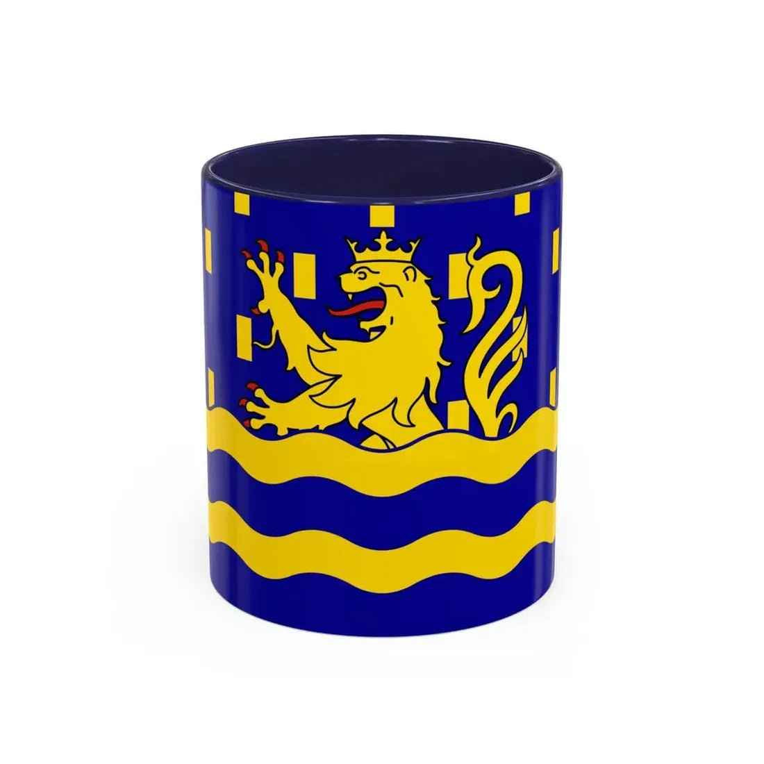 Flag of Doubs France 2 - Accent Coffee Mug 11oz Navy - Go Mug Yourself