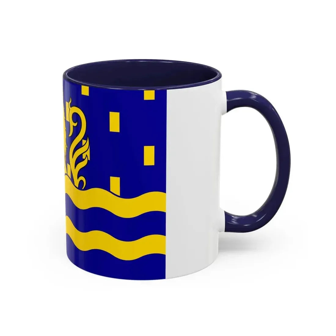 Flag of Doubs France 2 - Accent Coffee Mug - Go Mug Yourself