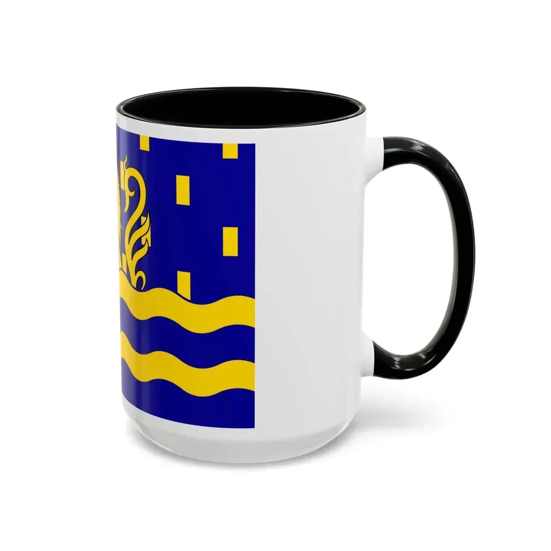 Flag of Doubs France 2 - Accent Coffee Mug - Go Mug Yourself