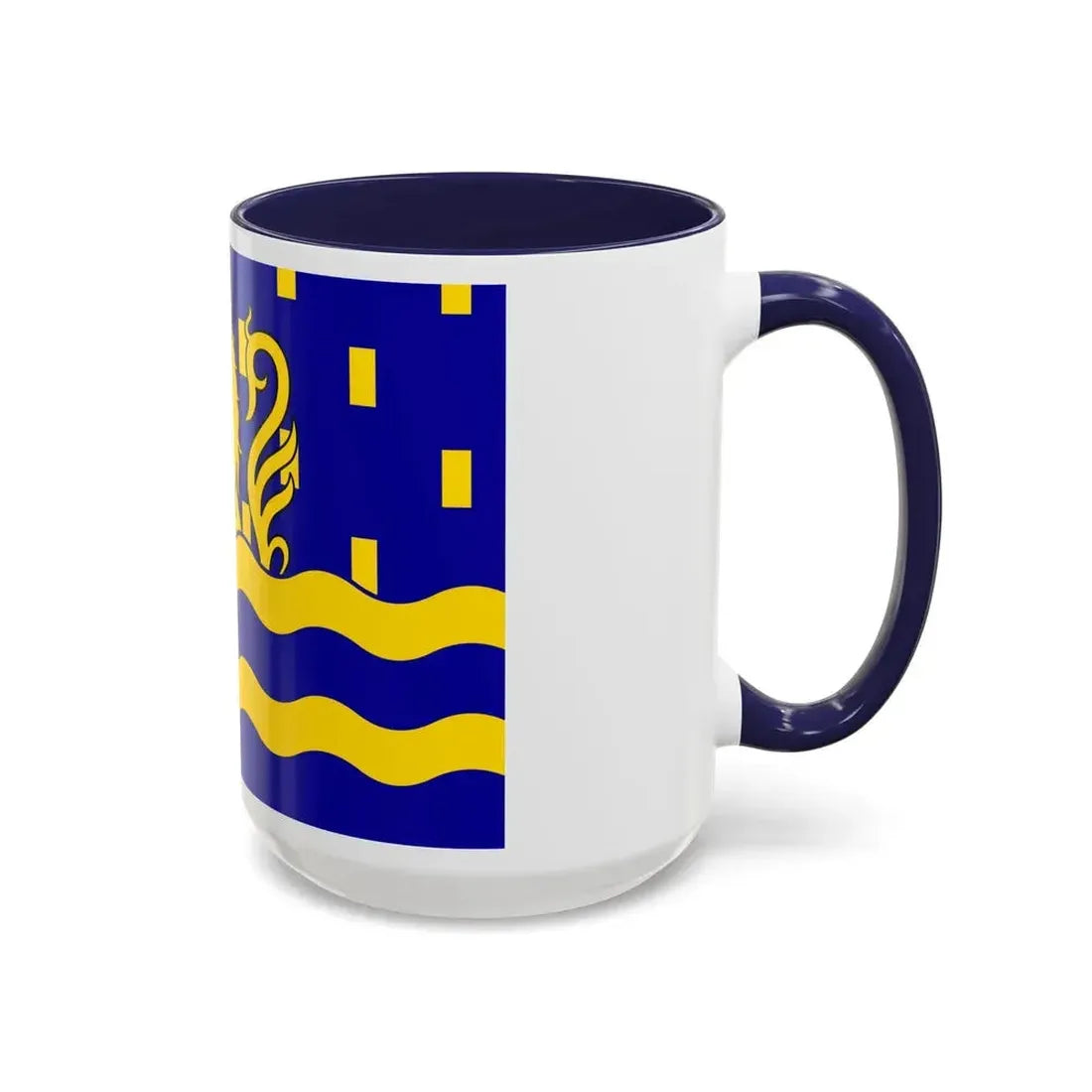 Flag of Doubs France 2 - Accent Coffee Mug - Go Mug Yourself