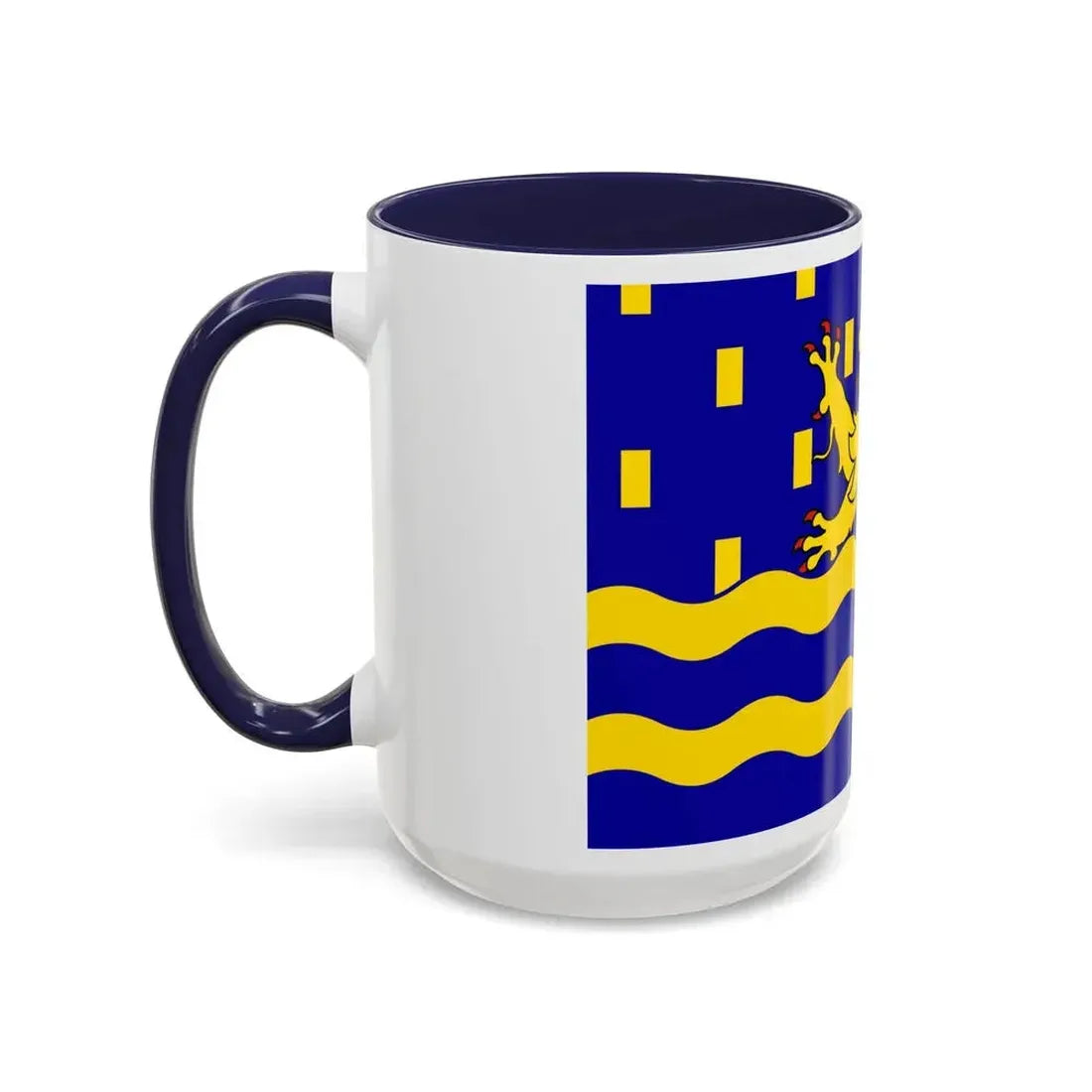Flag of Doubs France 2 - Accent Coffee Mug - Go Mug Yourself