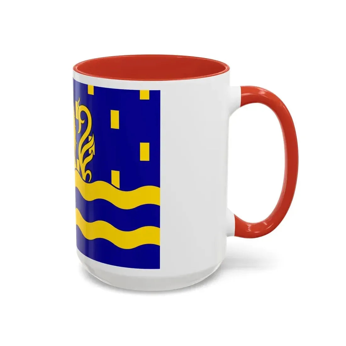 Flag of Doubs France 2 - Accent Coffee Mug - Go Mug Yourself