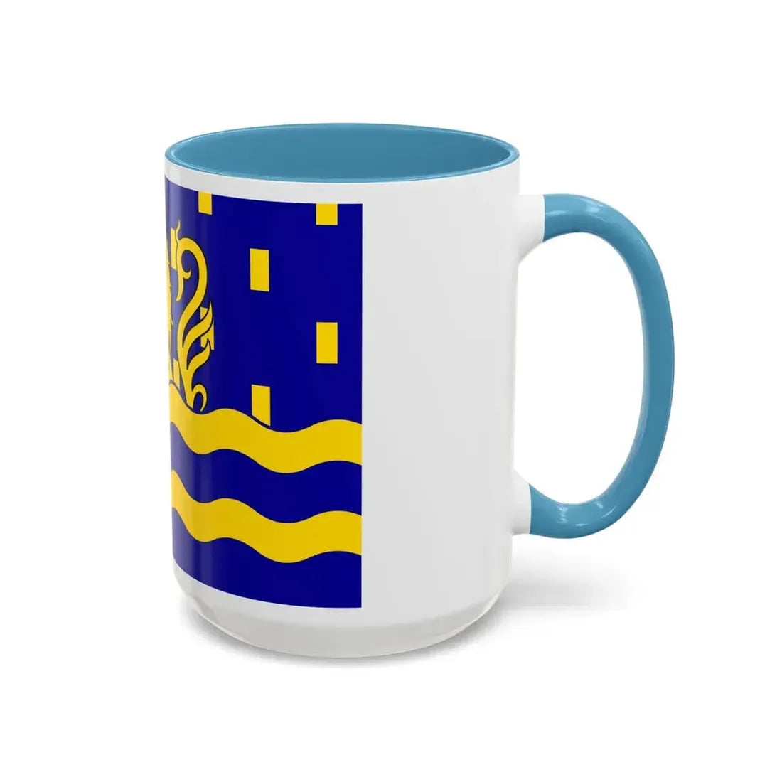 Flag of Doubs France 2 - Accent Coffee Mug - Go Mug Yourself