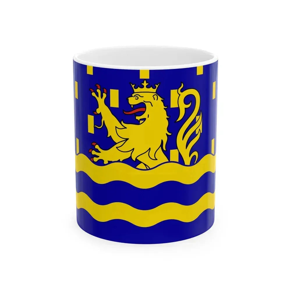Flag of Doubs France 2 - White Coffee Mug 11oz - Go Mug Yourself