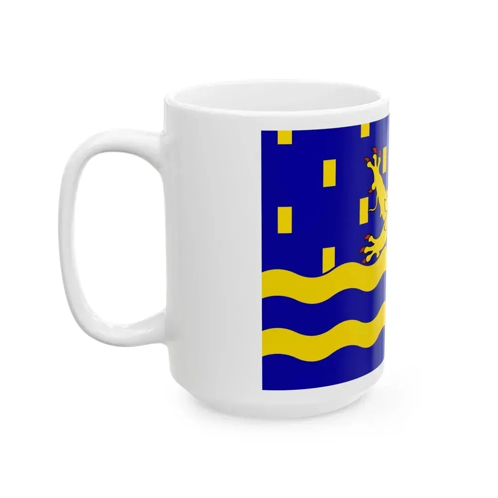 Flag of Doubs France 2 - White Coffee Mug - Go Mug Yourself