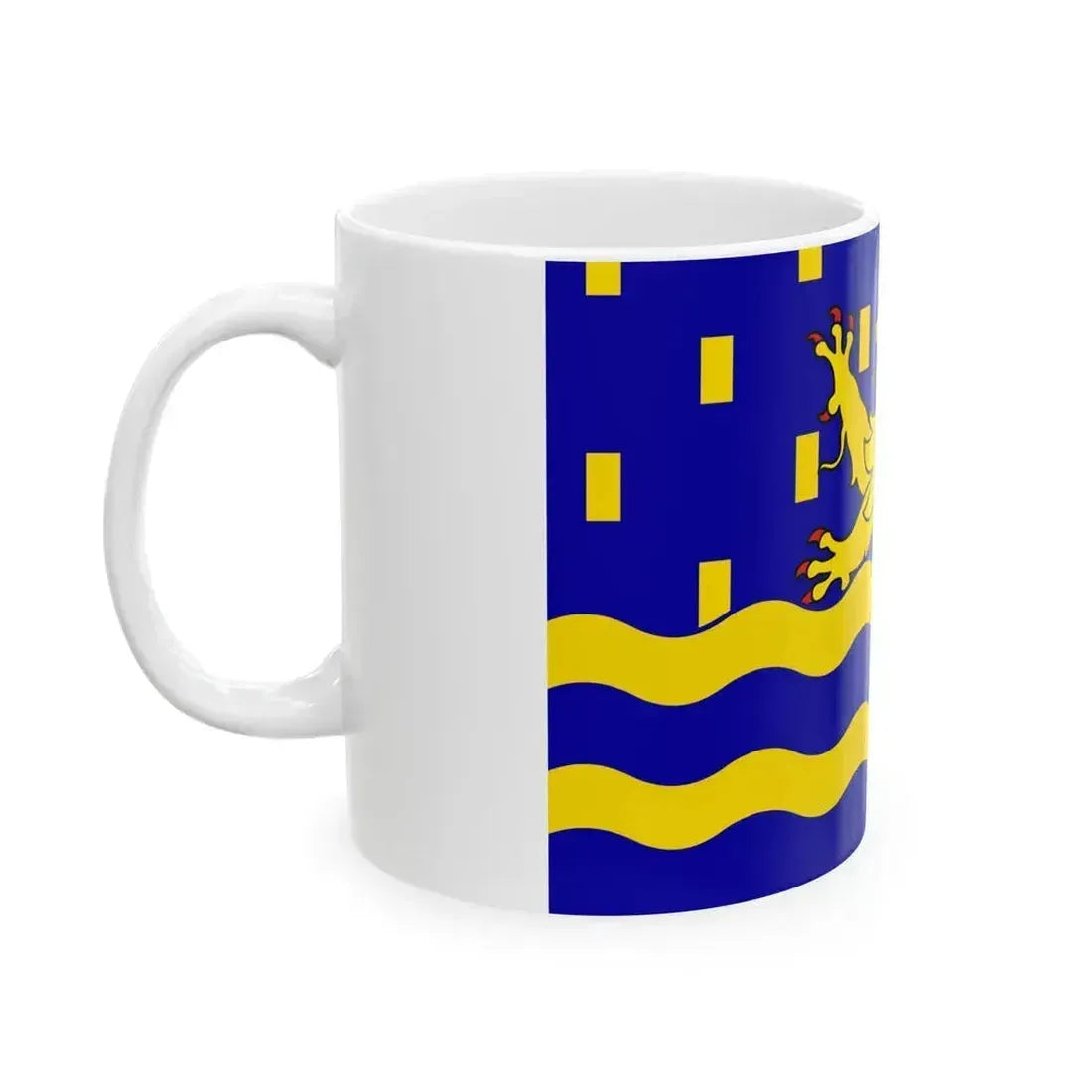 Flag of Doubs France 2 - White Coffee Mug - Go Mug Yourself