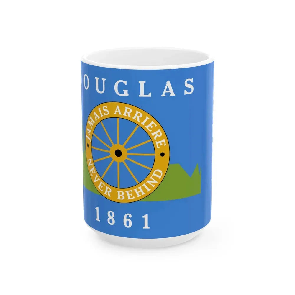 Flag of Douglas County Colorado (United States) White Coffee Mug 15oz - Go Mug Yourself