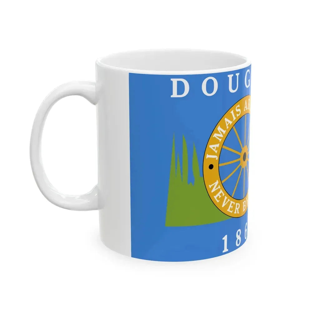 Flag of Douglas County Colorado (United States) White Coffee Mug - Go Mug Yourself