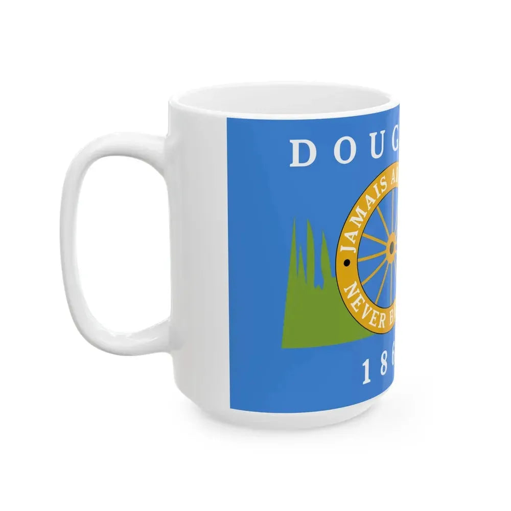 Flag of Douglas County Colorado (United States) White Coffee Mug - Go Mug Yourself