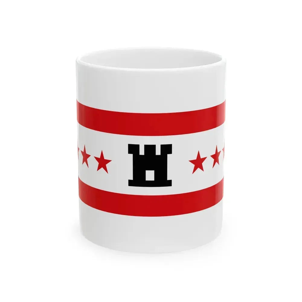 Flag of Drenthe Netherlands - White Coffee Mug 11oz - Go Mug Yourself