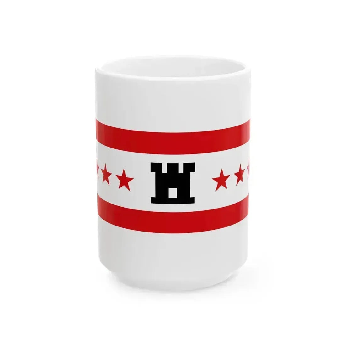 Flag of Drenthe Netherlands - White Coffee Mug 15oz - Go Mug Yourself