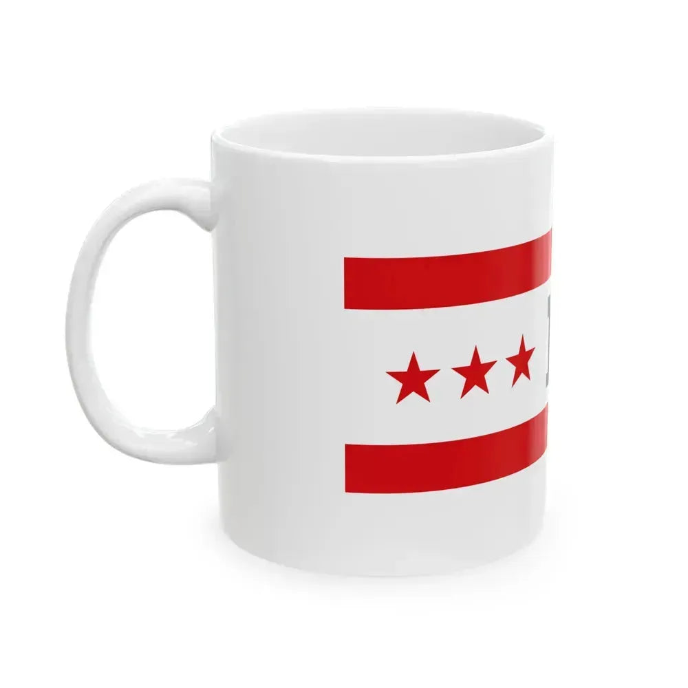 Flag of Drenthe Netherlands - White Coffee Mug - Go Mug Yourself