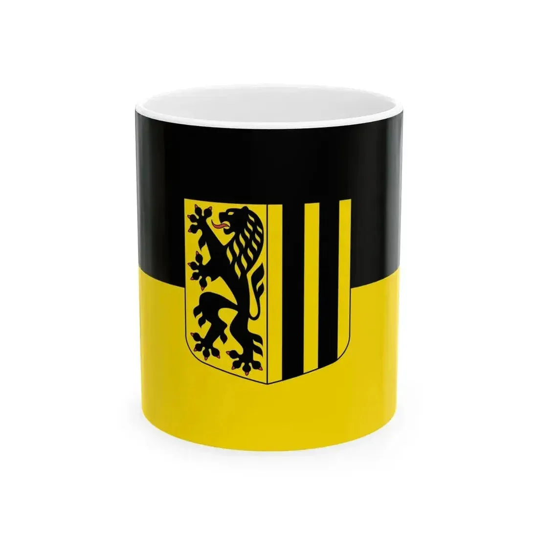 Flag of Dresden (Germany) White Coffee Mug 11oz - Go Mug Yourself