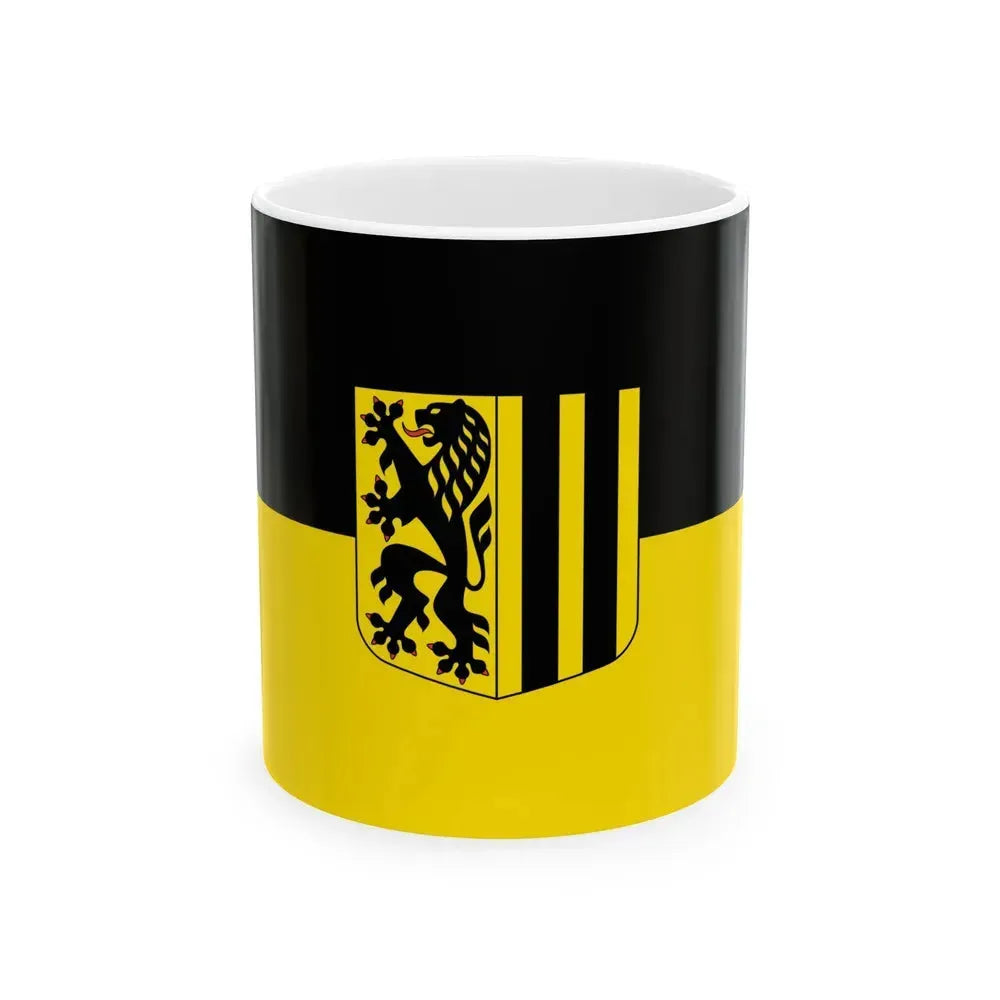 Flag of Dresden Germany - White Coffee Mug 11oz - Go Mug Yourself